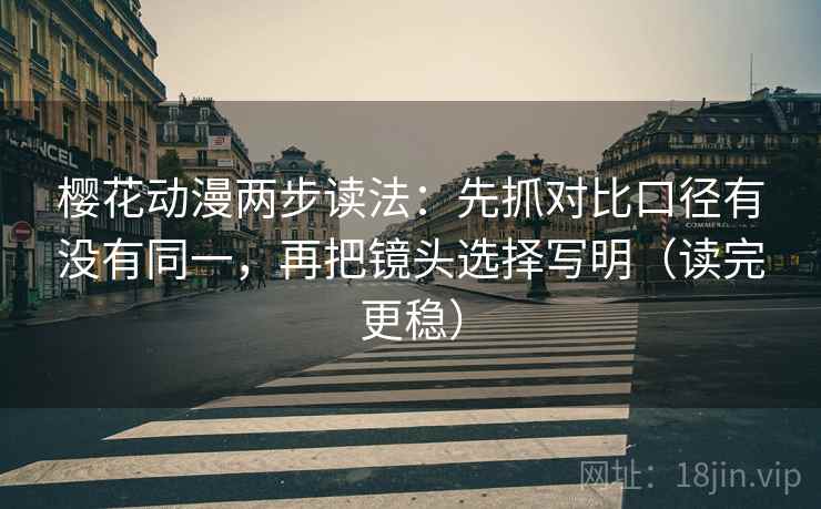 樱花动漫两步读法：先抓对比口径有没有同一，再把镜头选择写明（读完更稳）